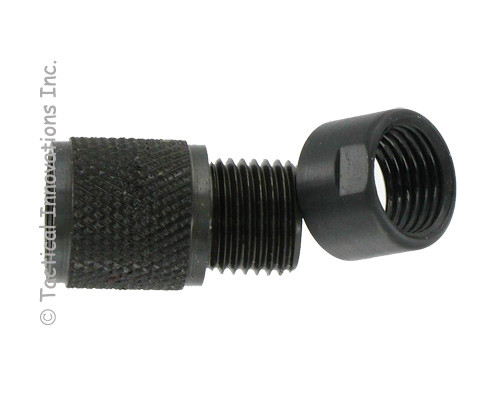 1/2x20 UNF female-1/2x28 UNEF male aluminium muzzle brake thread adapter 